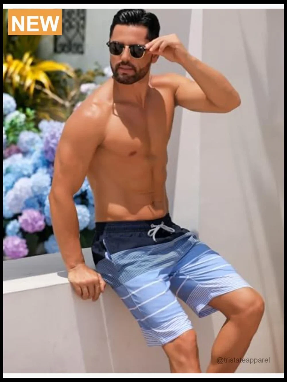 Men's Quick Dry Swim Trunks Board Shorts with Mesh Lining
